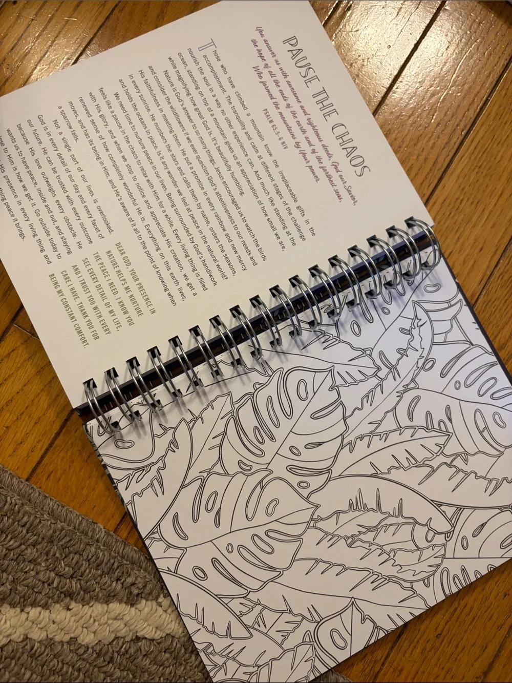 Devotional Coloring Book - Be Still & Know (Navy)